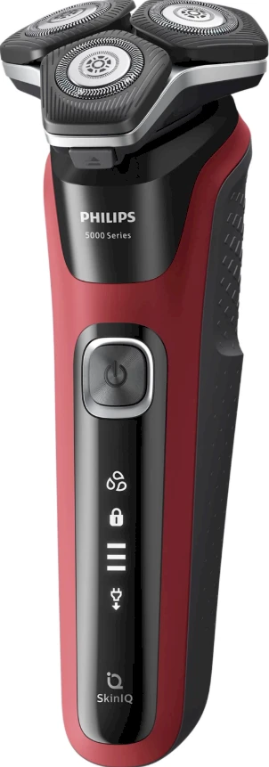 Barzdaskutė Philips SHAVER Series 5000 S5883/10 men's shaver Rotation shaver Trimmer Juodas, Raudona
