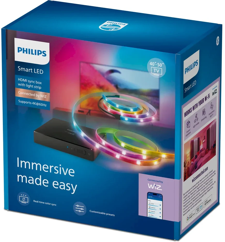 „Philips Smart Sync Box 2.0“ + LED juostelė 40–50 colių televizoriams