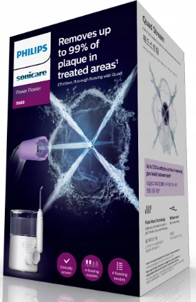 Irigatorius Philips Sonicare Power Flosser 7000 serijos HX3911/40, Baltos spalvos
