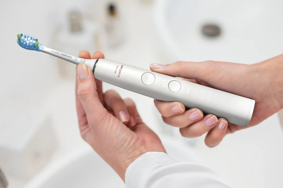 Elektrinis dantų šepetėlis Philips Sonicare Cordless Power Flosser „DiamondClean 9000“  HX3886/41