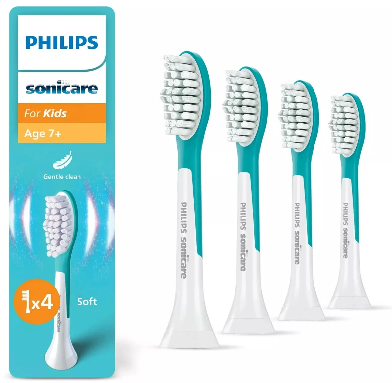 Philips Sonicare For Kids 4 dalių šepetėlių galvučių pakuotė HX6044/90