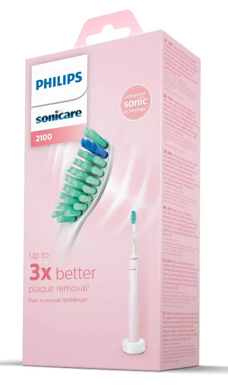 Philips Sonicare 2100 Series „Sonic“ elektrinis dantų šepetėlis HX3651/11, Rožinis