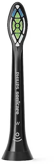 2 dalių šepetėlių galvučių pakuotė Philips Sonicare Optimal White, Juodos spalvos HX6062/88