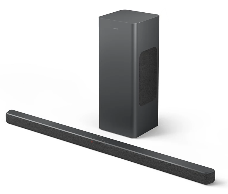 Namų kino sistema Philips 2.1 garso juosta su belaidžiu žemųjų dažnių garsiakalbiu tab6309/10