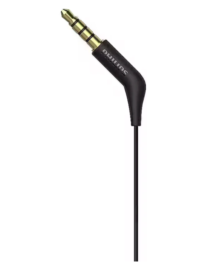 Į ausį įdedamos laidinės ausinės Philips, TAE1105BK/00, Juodos