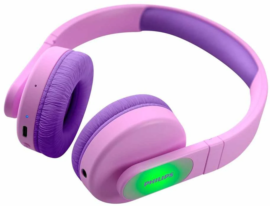 Vaikiškos belaidės ant ausų dedamos ausinės Philips TAK4206PK/00, Rožinės