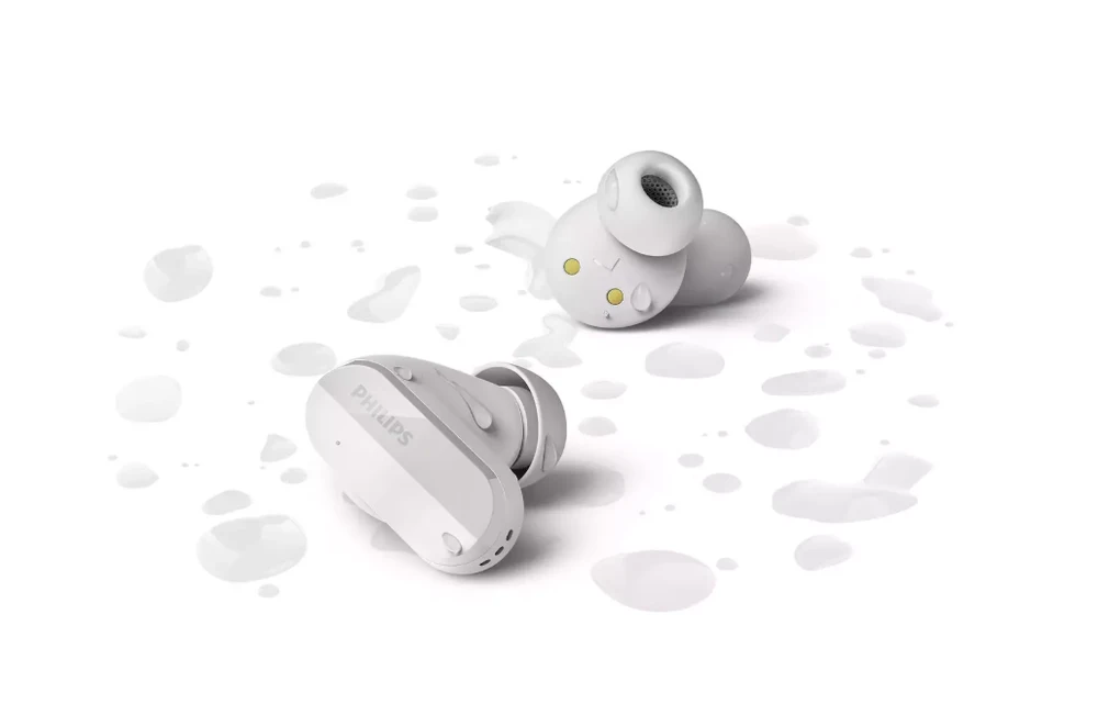 Philips True Belaidės Ausinės TAT3508WT/00, IPX4 atsparumas vandeniui, triukšmo slopinimas, iki 21 valandų grojimo laikas, Baltos spalvos