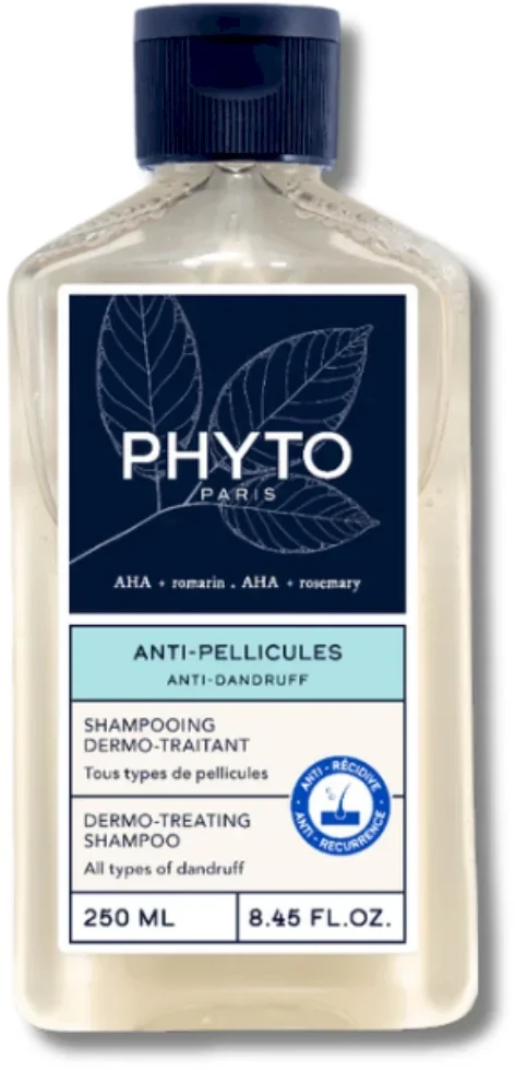 Phyto Nuo pleiskanų Dermo-Treating Šampūnas šampūnas nuo pleiskanų, 250 ml