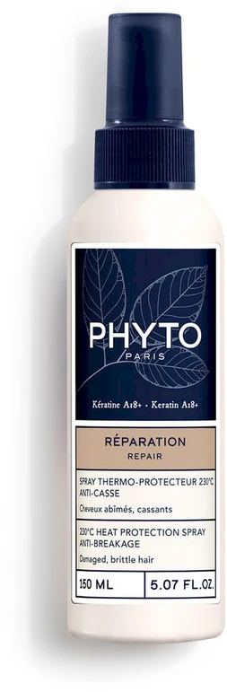 Phyto Reparation Anti-breakage Thermo-Protective Atstatomasis Purškiklis nuo karščio apsaugantis purškiklis plaukams, 150 ml