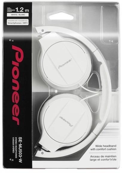 Kelioninės Ausinės Pioneer SE-MJ503-W, Baltos | Varle.lt