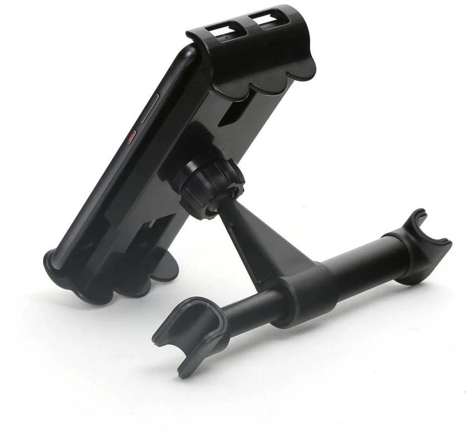 Automobilinis universalus telefono laikiklis OMEGA (4.7"-10.1") tvirtinamas ant sėdynių atlošų