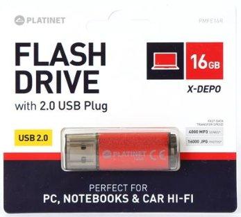 Platinet X-Depo laikiklis, 16 GB (PMFE16R)