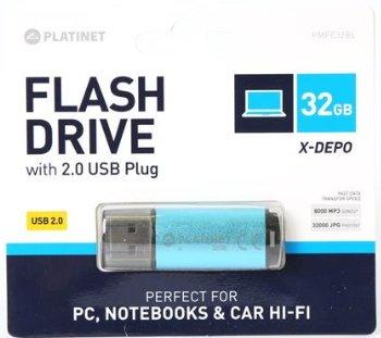 Platinet X-Depo USB atmintinė, 32 GB (PMFE32BL)
