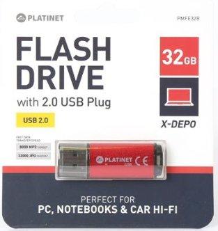 Platinet X-Depo USB atmintinė, 32 GB (ESPX0369)