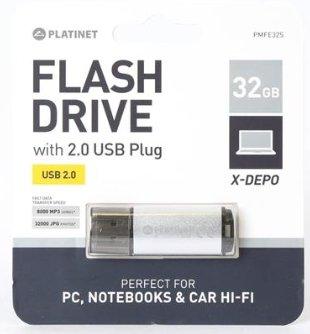 Pendrive Platinet X-Depo, 32 GB (PMFE32S)