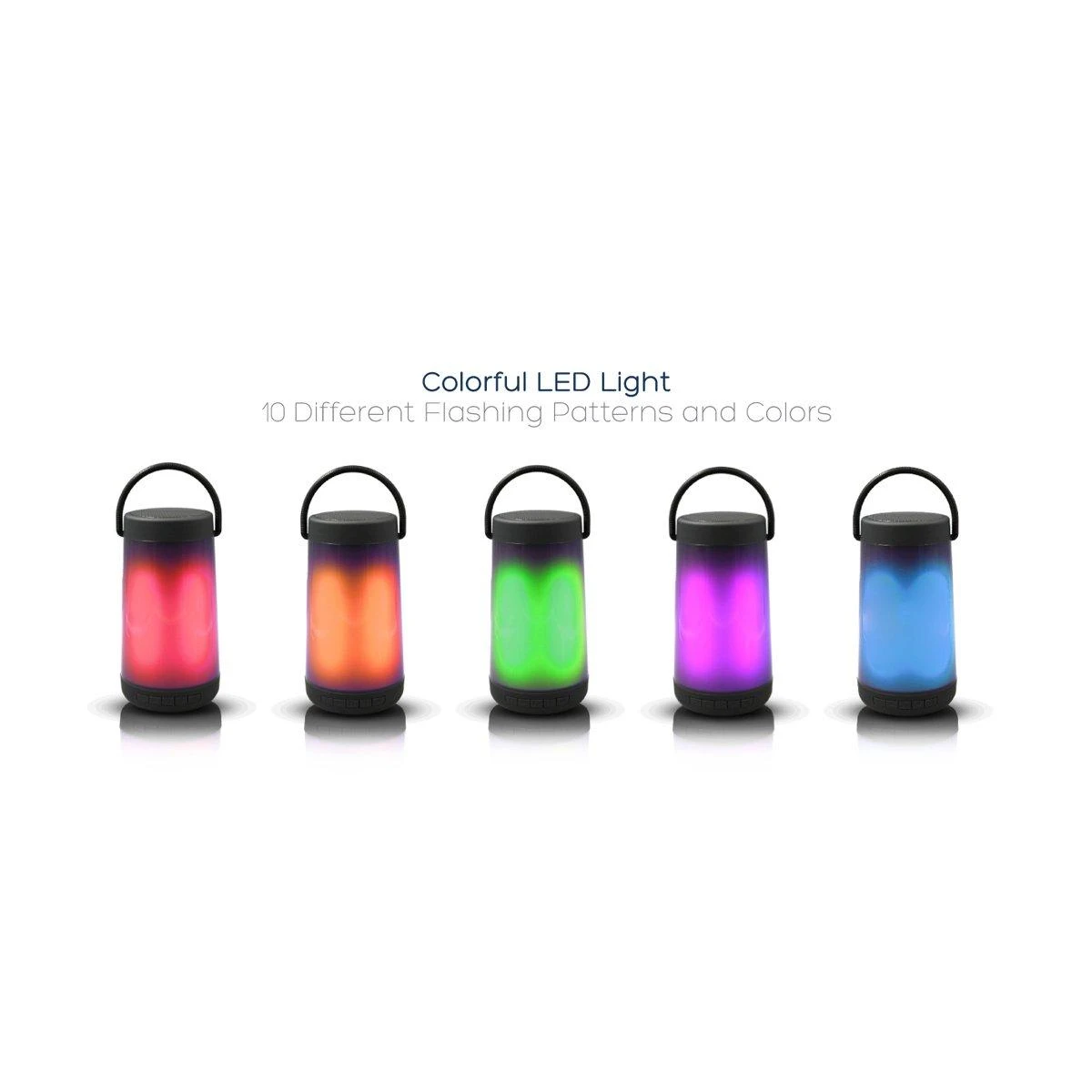 Bluetooth nešiojamas garsiakalbis Platinet (PMG15LED) (5W, RGB) juodas