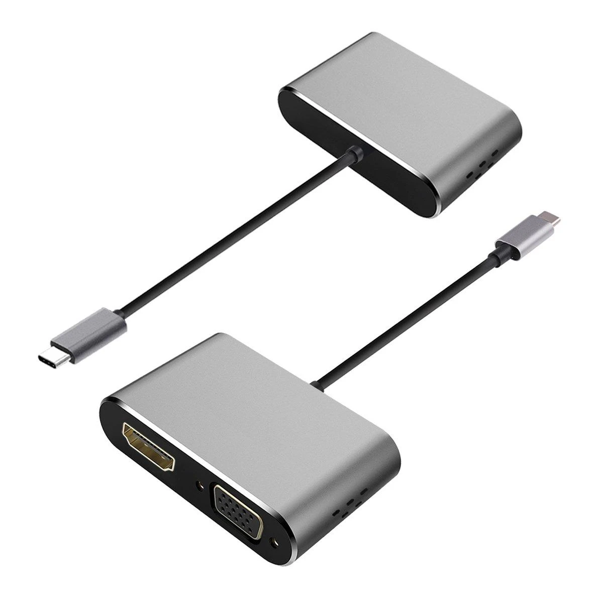Platinet USB-C į HDMI ir VGA adapterių rinkinys