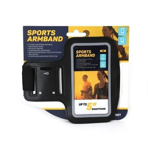 Caso Platinet Išmanusis telefonas Armband HQ, juoda (42053)