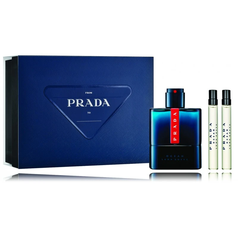 Set Prada: Luna Rossa Ocean Eau De Toilette For Men, 100 ml + Luna Rossa Ocean Eau De Toilette For Men, 10 ml