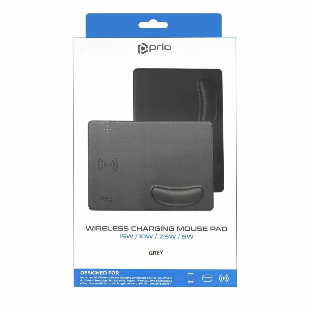 „Media-Tech Prio“ greito įkrovimo belaidis pelės kilimėlis, 15 W (USB-C)