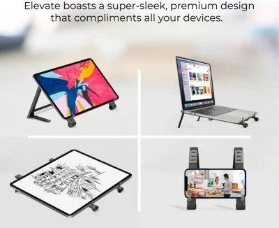 „PROMATE Elevate“ kilimėlis nešiojamam kompiuteriui, planšetiniam kompiuteriui ar išmaniajam telefonui
