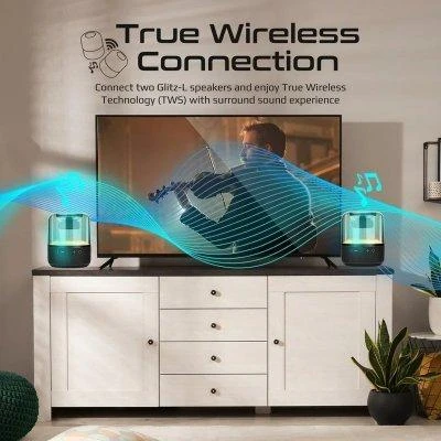 Garsiakalbis Promate PROMATE Glitz LumiSound® 360° Surround Bluetooth Nešiojama kolonėlė