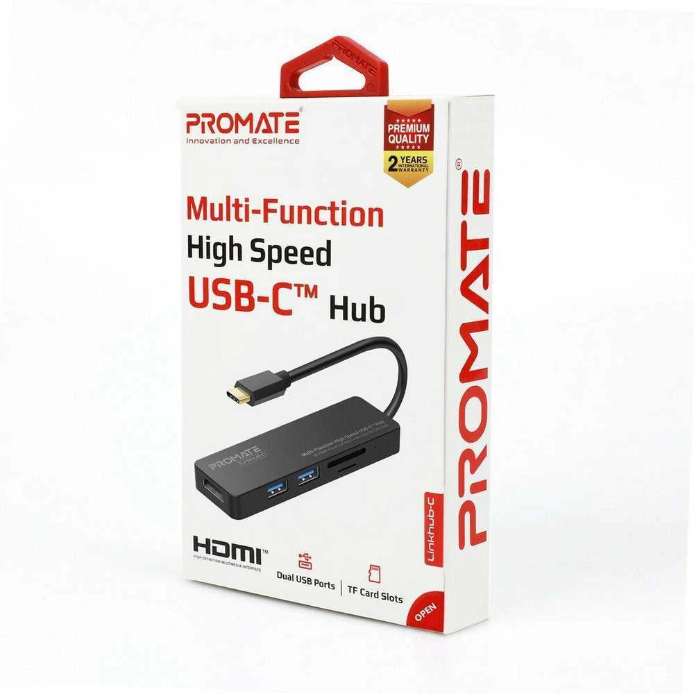 Promate LinkHub-C USB-C daugiafunkcis adapteris dėžutėje