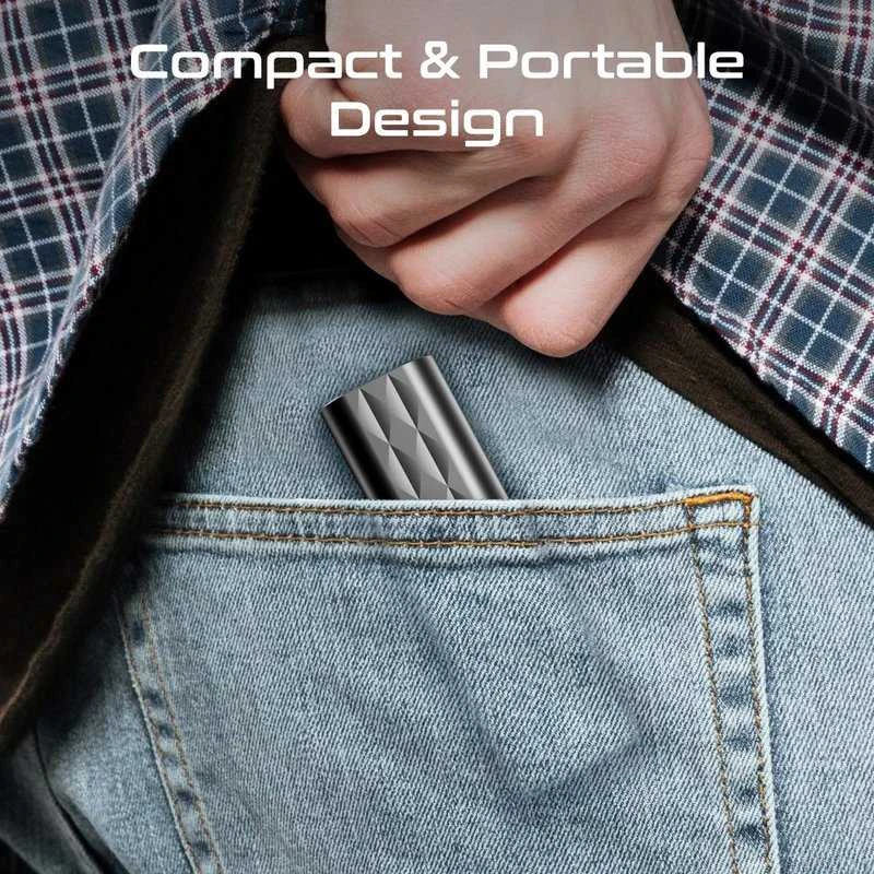 „Promate Perk Compact 4-in-1“ laido ir adapterio rinkinys USB-C / micro / Lightning / 0,3 m
