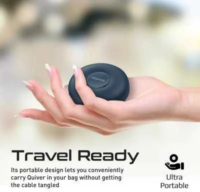 PROMATE Quiver sulankstomas magnetinis laidas USB-C į USB-C / Lightning / microUSB / 1m ID