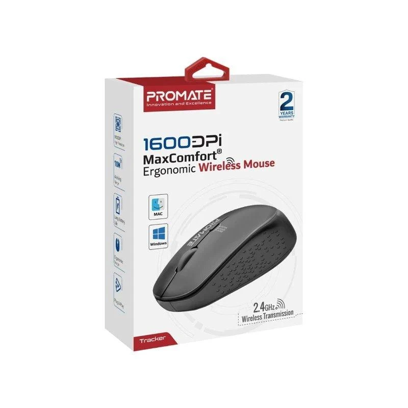Pelė Promate PROMATE TRACKER MaxComfort® Ergonomic Belaidė pelė