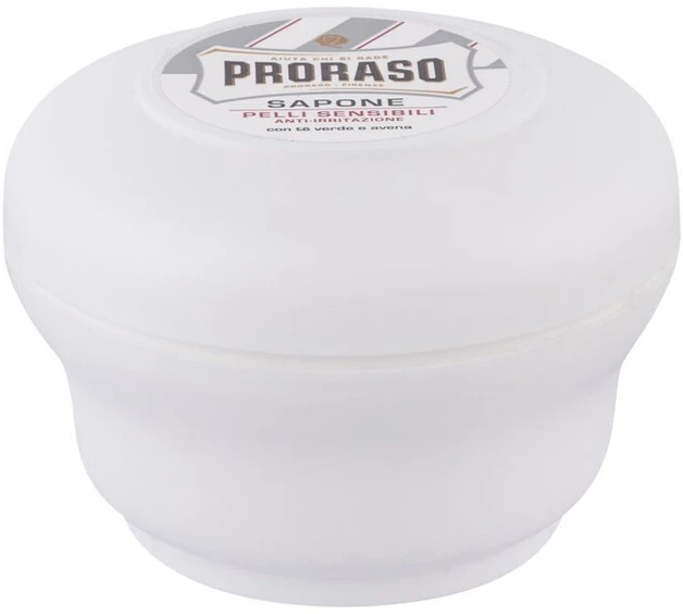 Skutimosi muilas jautriai odai Proraso White Line Shaving Soap In a Jar, 150 ml