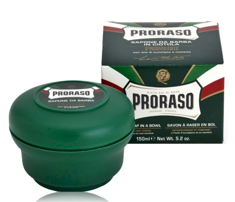 Proraso Green Line Gaivinamasis skutimosi muilas indelyje, 150 ml