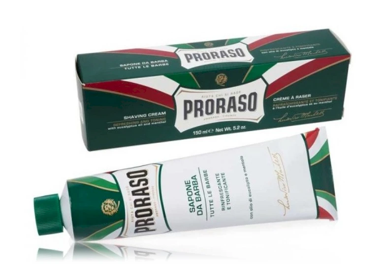 Proraso Green Line Shaving Cream Gaivinantis skutimosi kremas, 150 ml