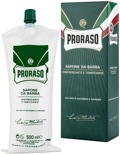 Gaivinantis skystas skutimosi kremas Proraso Green Line Shaving Cream, 500 ml