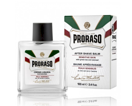 Jautrios odos balzamas po skutimosi Proraso White Line After Shave Balm, 100 ml