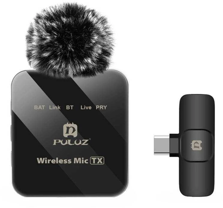 Belaidis Lavalier mikrofonas PULUZ PU648B (USB-C)