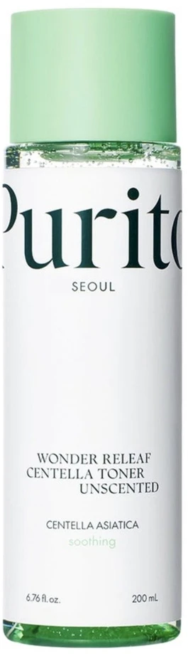 Purito Seoul Wonder Releaf Centella Raminamasis Tonikas Be Kvapiųjų Medžiagų, 200 ml