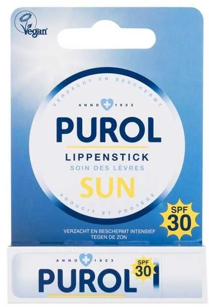 Purol Lūpdažis Sun Lūpų balzamas unisex, 4,8 g