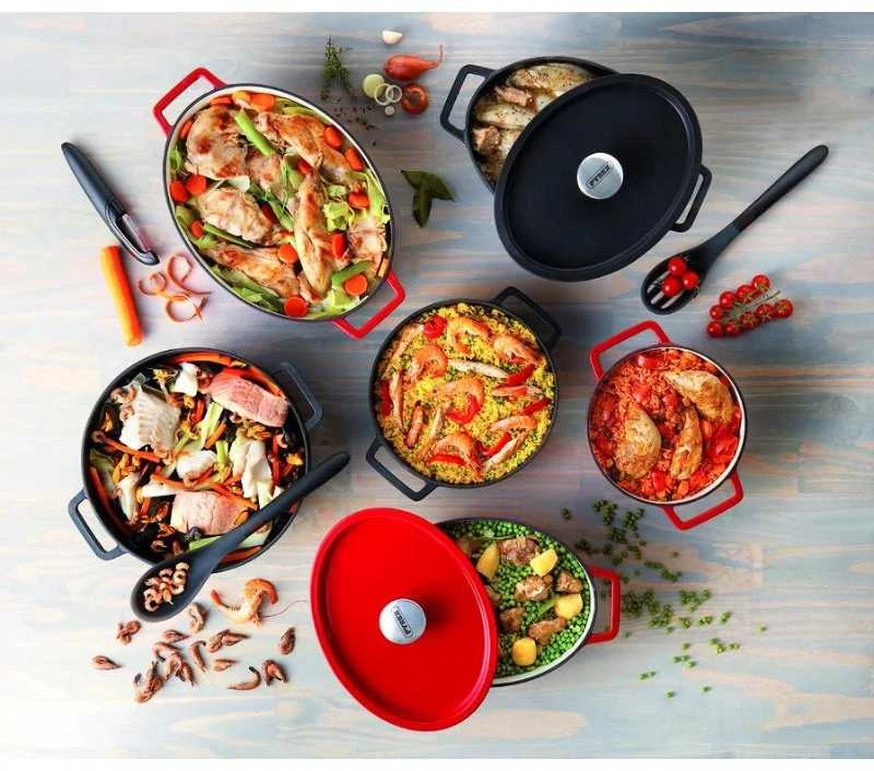 Pyrex Ketaus puodas SLOWCOOK raudonas, 24 cm 3,6 L