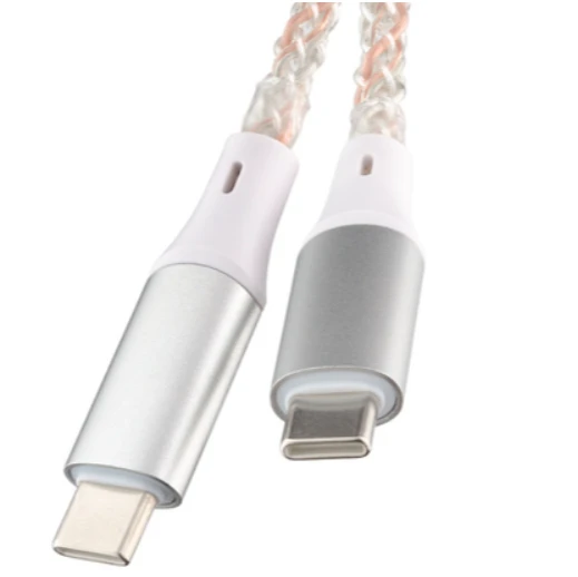 Qualo QCS-CC-00 šviečiantis USB-C laidas / 1m / 3A