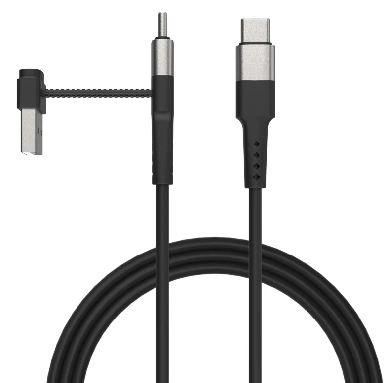 Qualo QKN-2in1-CCA-01 kabelis 2in1 USB-C / USB-A / 1.2m / 15W