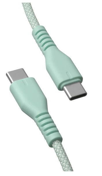 Qualo QKN-CC-21 USB-C - USB-C kabelis 1.5m, gelsvas