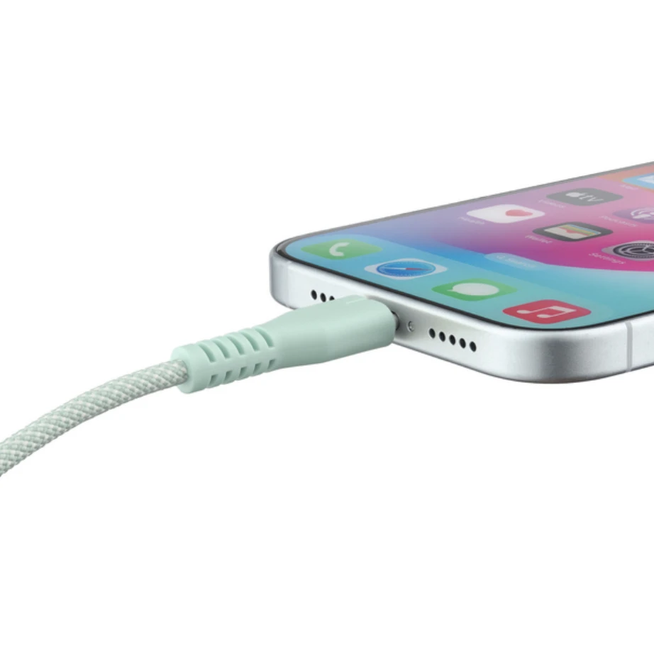 Qualo QKN-CL-21 USB-C - Lightning kabelis 12W / 1.5m / mentol