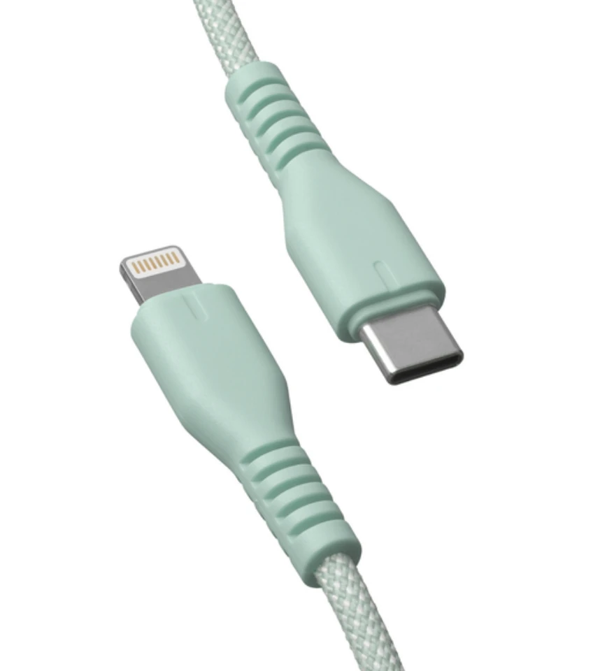 Qualo QKN-CL-21 USB-C - Lightning kabelis 12W / 1.5m / mentol