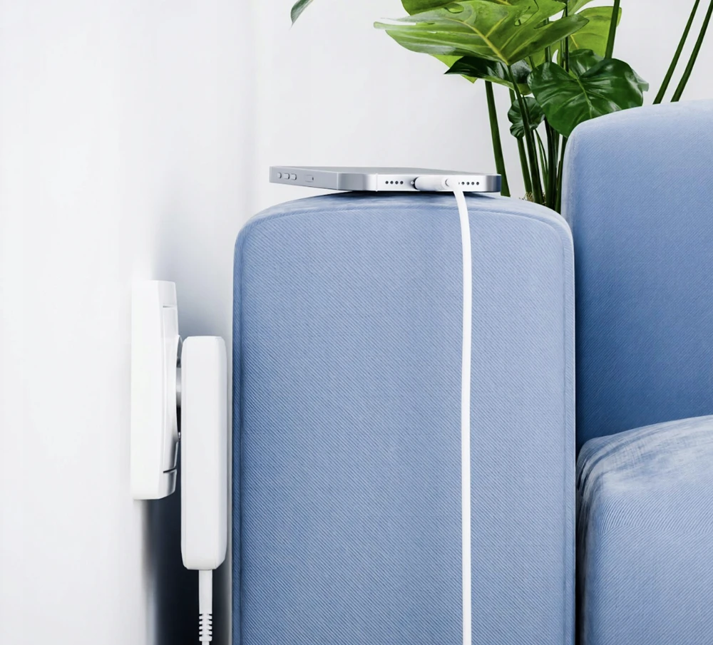 „Qualo QLS-GN-US-AC-45-00 GaN“ itin plonas GaN įkroviklis USB-C / 45 W