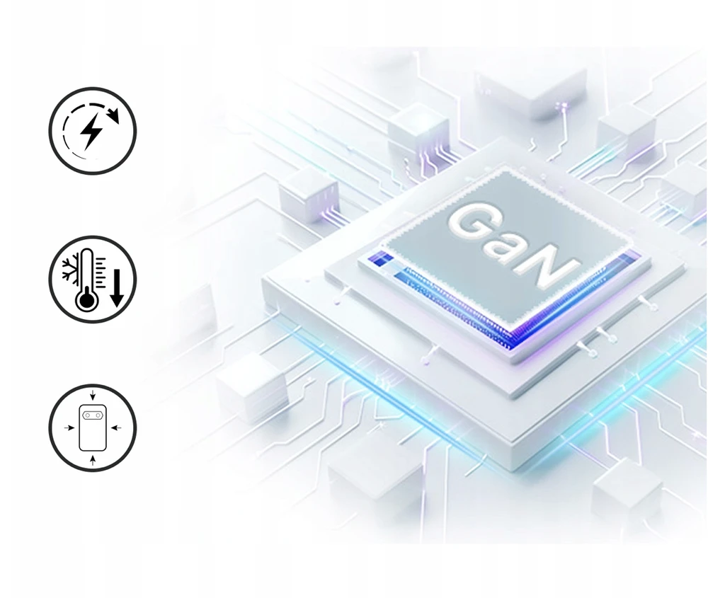 „Qualo QLS-GN-US-AC-45-00 GaN“ itin plonas GaN įkroviklis USB-C / 45 W