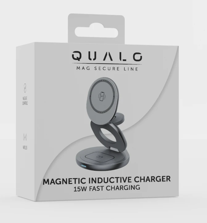 „Qualo QMLI-24-18 MagSafe“ belaidžio įkrovimo stotelė 3in1 24W