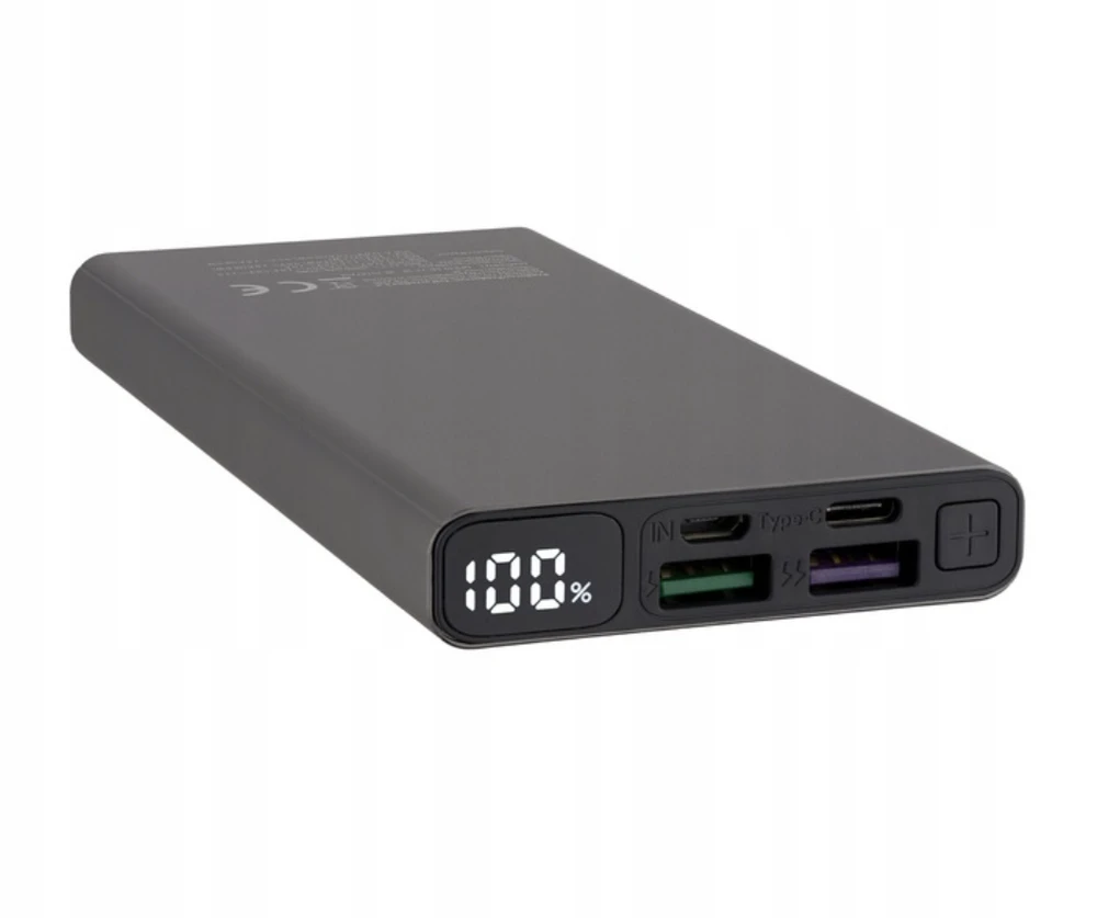 Qualo QPB10-LD-23-18 išorinė baterija 10000 mAh / LED / 23W