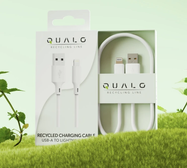 Qualo QRC-AL-00 USB-A - Lightning perdirbimo kabelis 1,5 m / 12 W / baltas