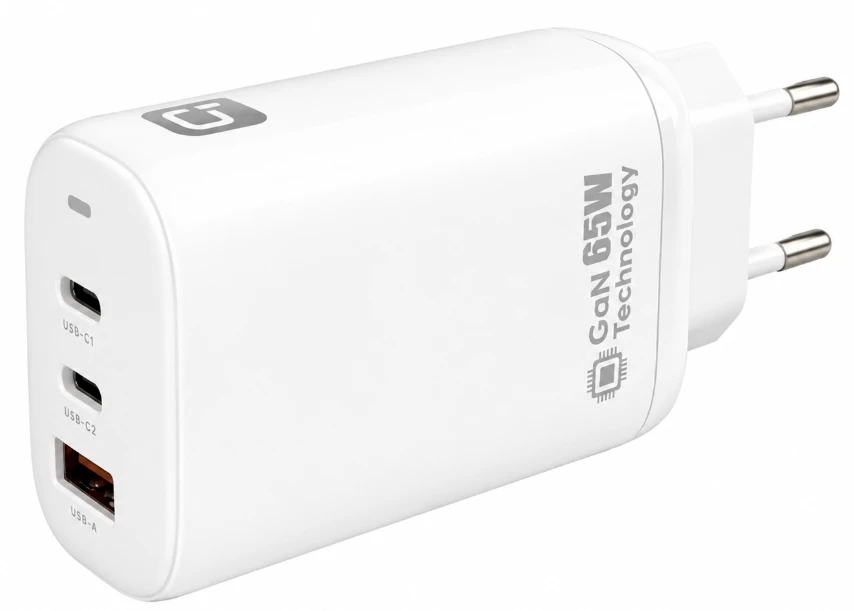„Quik Accessories QG-311 GaN“ 2x USB-C / USB įkroviklis 65 W